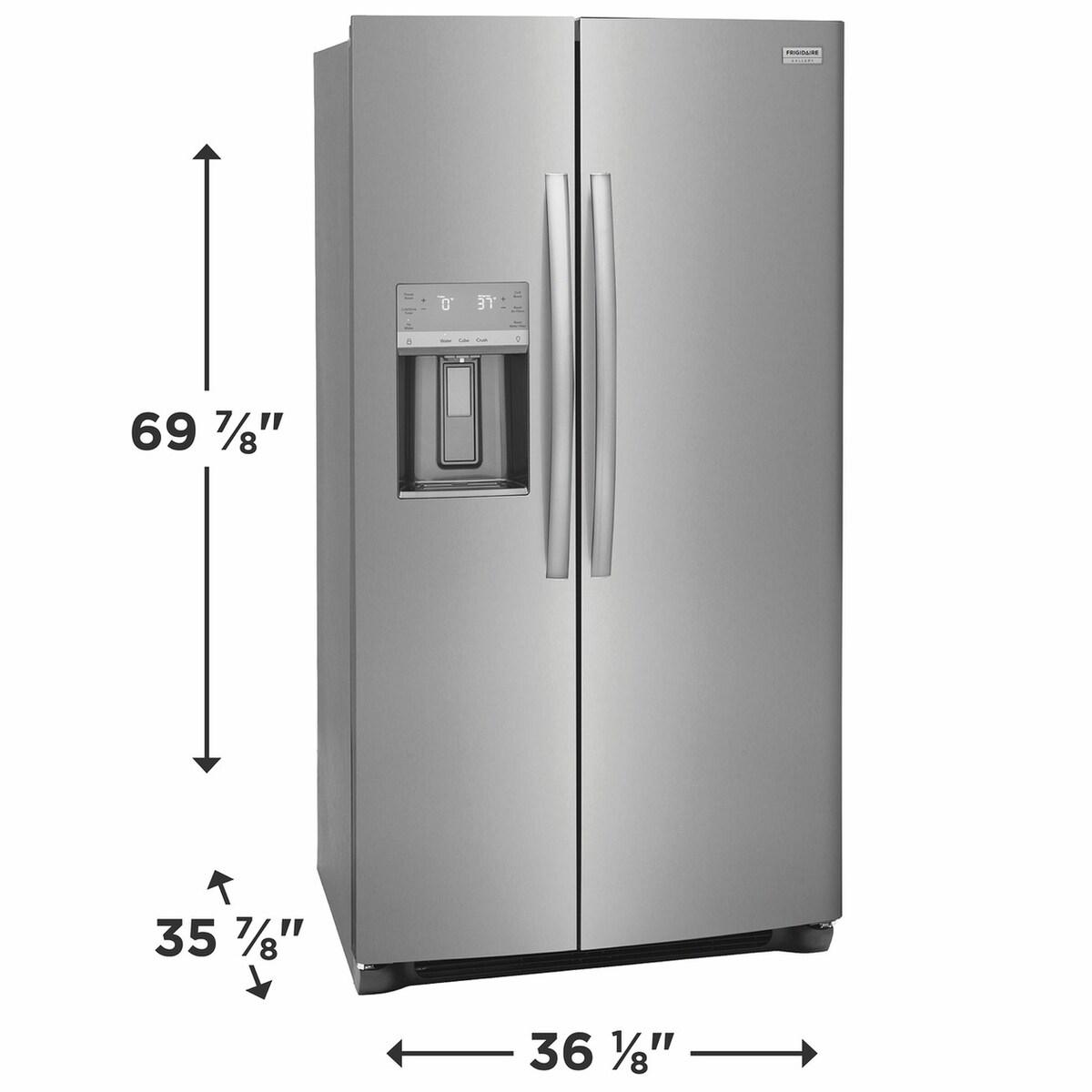 26 Cu. Ft. 36" Standard Depth Side by Side Refrigerator