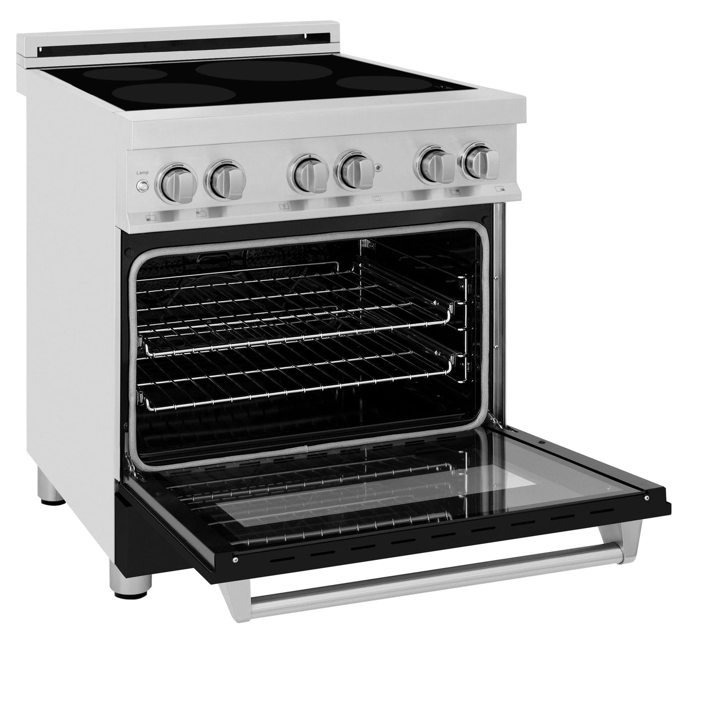 ZLINE 30" 4.0 cu. ft. Induction Range with a 4 Element Stove and Electric Oven in Stainless Steel (RAIND-30) [Color: Black Matte]