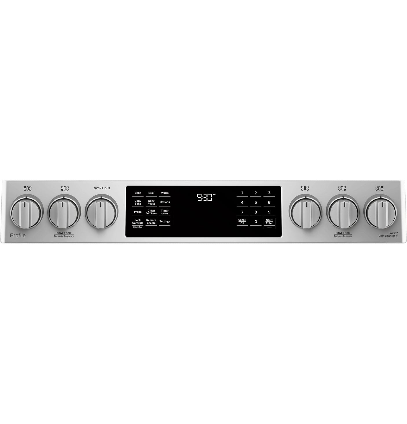 GE Profile™ 30" Smart Dual Fuel Slide-In Front-Control Range