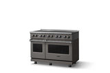 48"W. Induction Range (Finish: Damascus Gray, Trim: Polished Chrome)