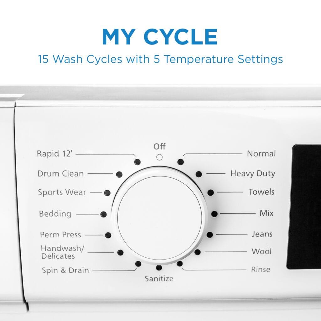 Danby 24-inch, 2.2 cu. ft. Stackable Front Load Washer with Steam in White