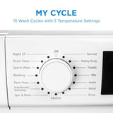 Danby 24-inch, 2.2 cu. ft. Stackable Front Load Washer with Steam in White