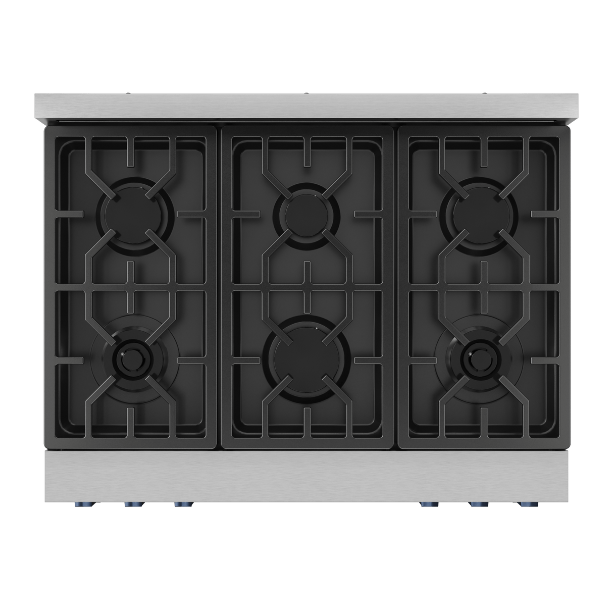 36 Inch Professional Gas Range With Tilt Panel Touch Control In Stainless Steel/navy Blue Gordon Ramsay Series