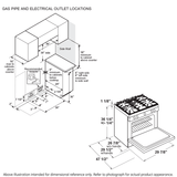 GE Profile™ 30" Smart Dual Fuel Slide-In Front-Control Range