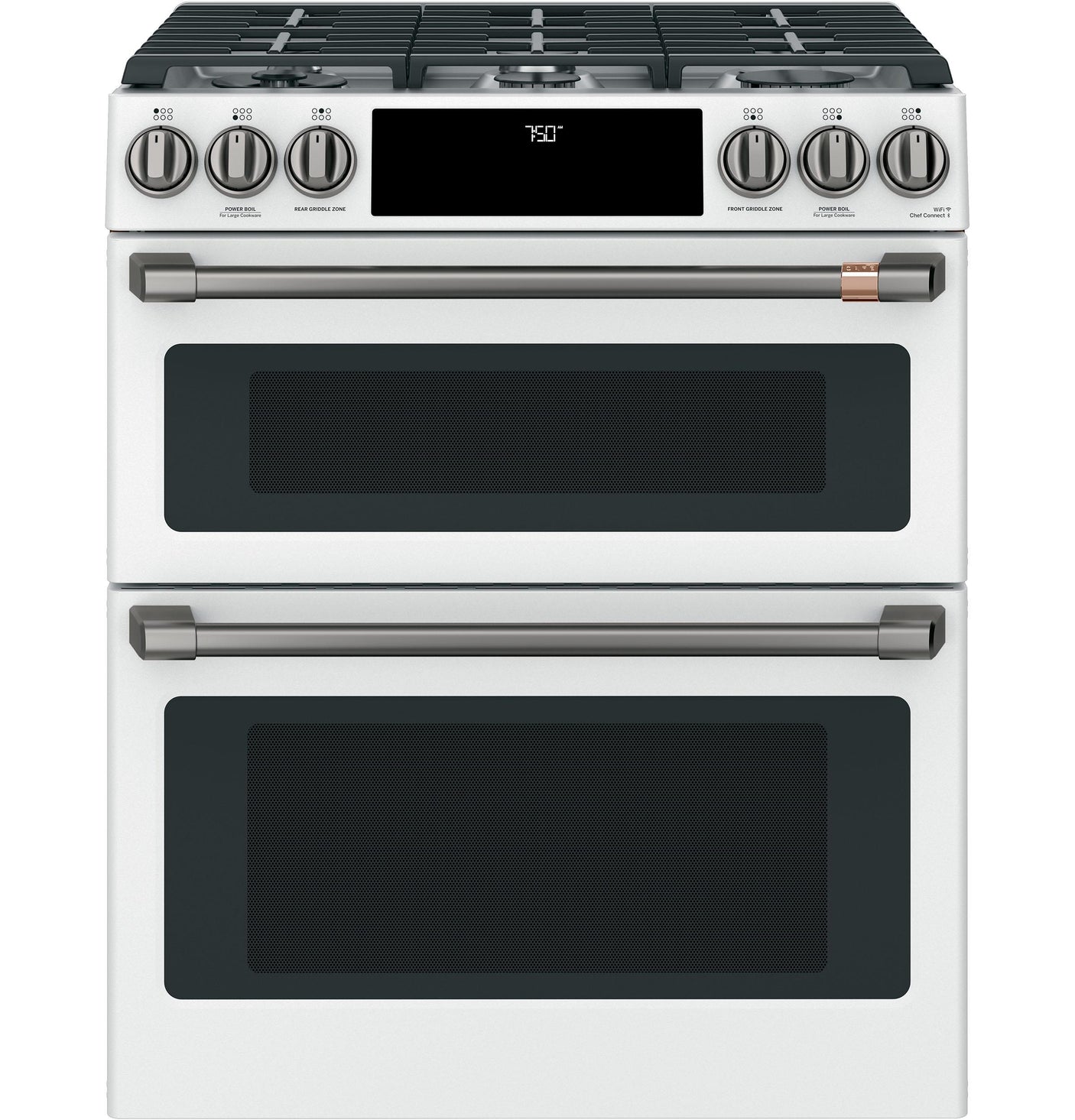 Café™ Front Control Gas Knobs and Handles - Brushed Black