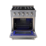 30 Inch Professional Dual Fuel Range In Stainless Steel