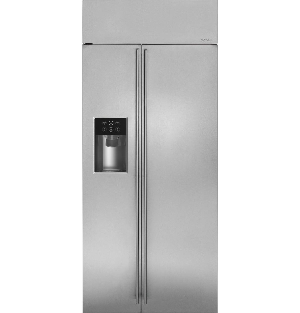 Monogram 36" Smart Built-In Side-by-Side Refrigerator with Dispenser