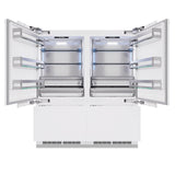 ZLINE 36 in. 19.8 cu. ft. Built-In Bottom Freezer Refrigerator with Water Dispenser and Ice Maker in Stainless Steel (RBIT-304-36)