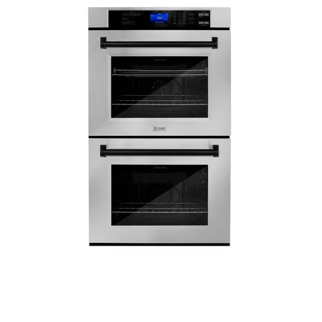 ZLINE 30" Autograph Edition Double Wall Oven with Self Clean and True Convection in Stainless Steel (AWDZ-30) [Color: Matte Black]