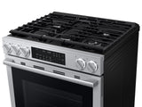 Bespoke Smart Slide-in Dual Fuel Range Pro Style Elite Design  Illuminated Knobs  Air Fry Max
