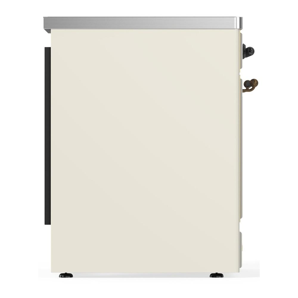 ILVE UMIB30QNR3AWB Majestic III 30 inch Induction Range with 4 Elements, 4 cu. ft. Oven Capacity (Solid Door, Antique White, Burnished)