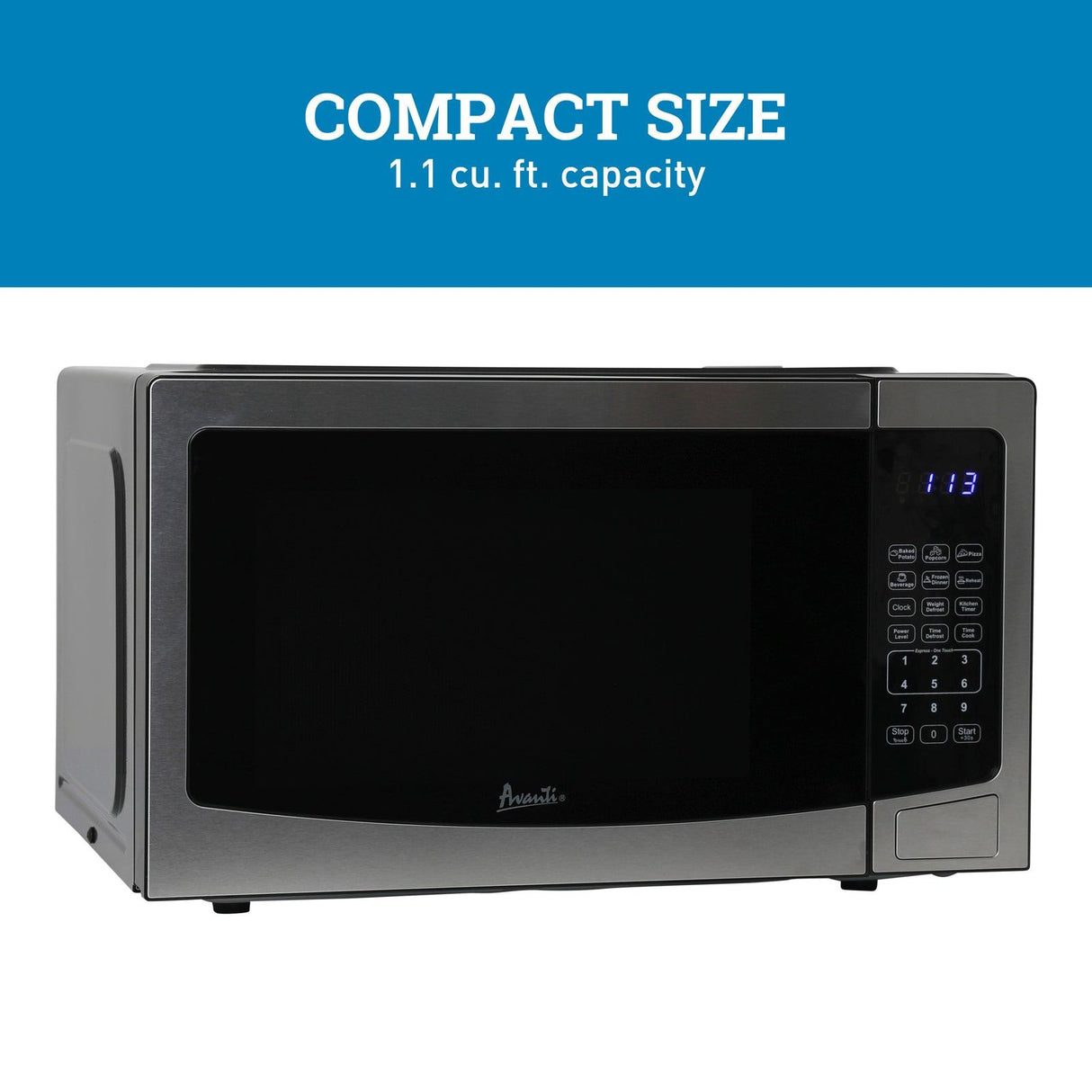 Avanti 1.1 cu. ft. Microwave Oven - White