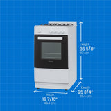 Danby 20" Wide Gas Range in White