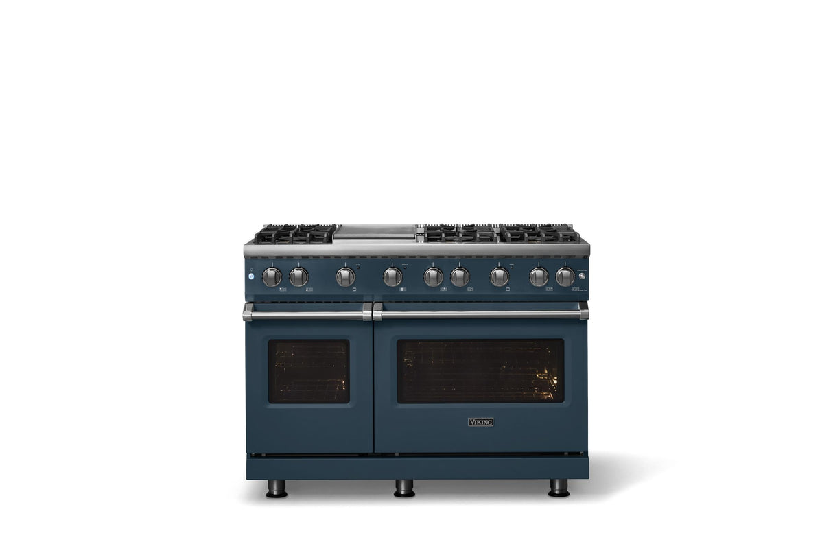 48"W. Sealed Burner Gas Range (Burner: 6g, Finish: Squall, Trim: Polished Chrome, Fuel: Natural Gas)