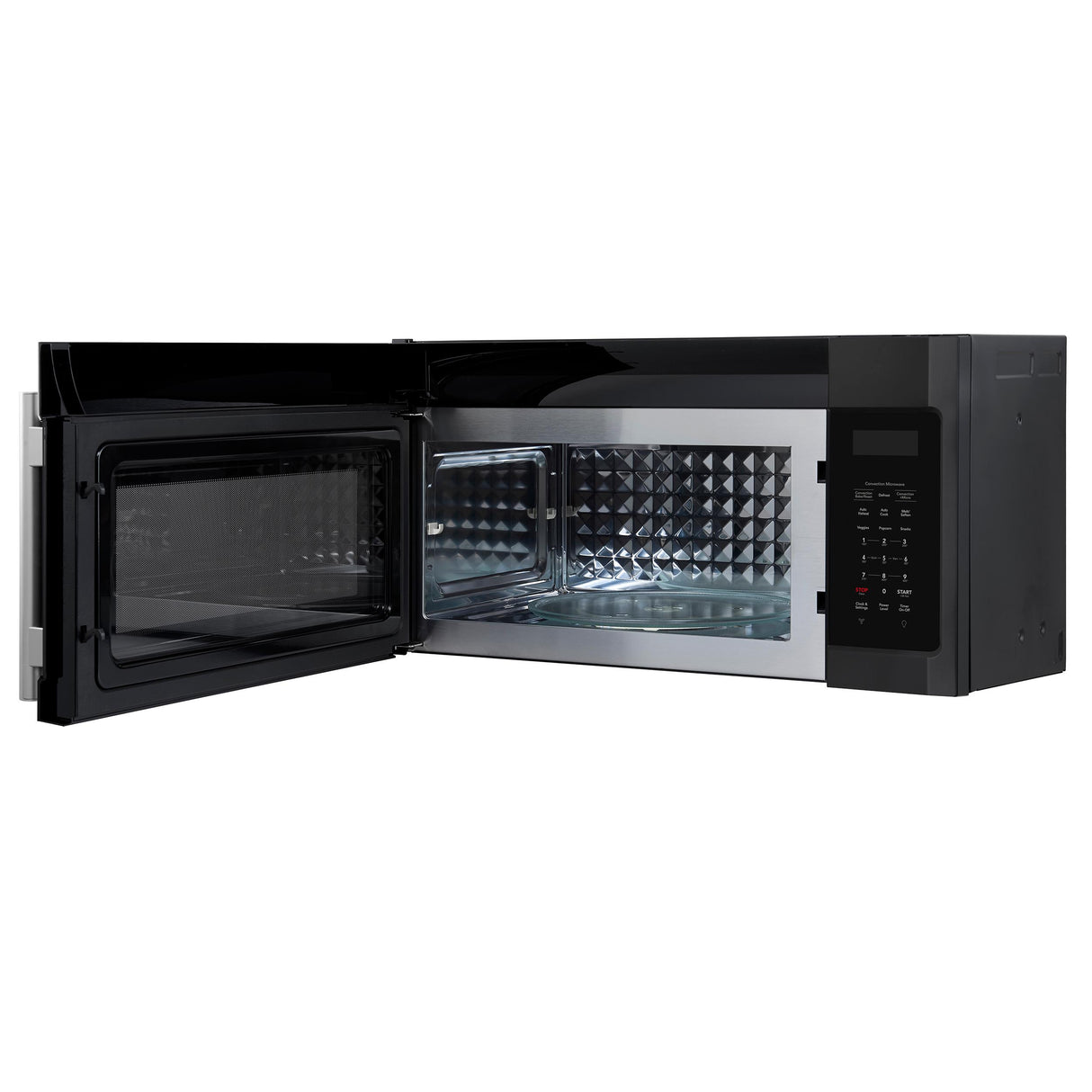 Forno Fornace 30-Inch Over the Range Convection Microwave, Black - 1.5 cu.ft, 300 CFM Vent, Touch Control, LED Light