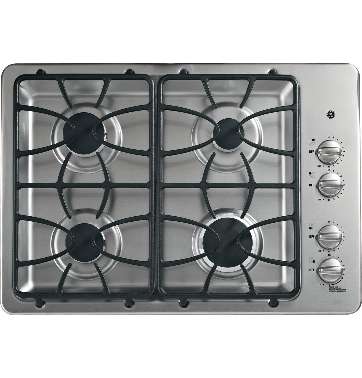 GE® 30" Built-In Gas Cooktop