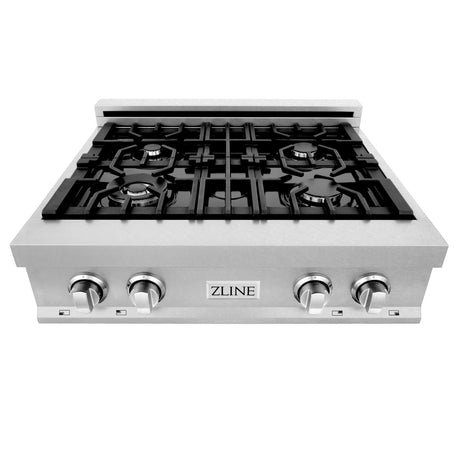 ZLINE 36" Porcelain Gas Stovetop in Fingerprint Resistant Stainless Steel with 6 Gas Burners (RTS-36) [Color: DuraSnow Stainless Steel]