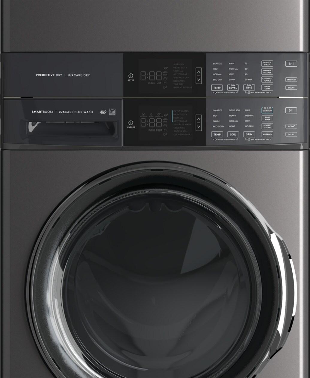 Laundry Tower Single Unit Front Load 4.5 Cu. Ft. Washer & 8 Cu. Ft. Gas Dryer