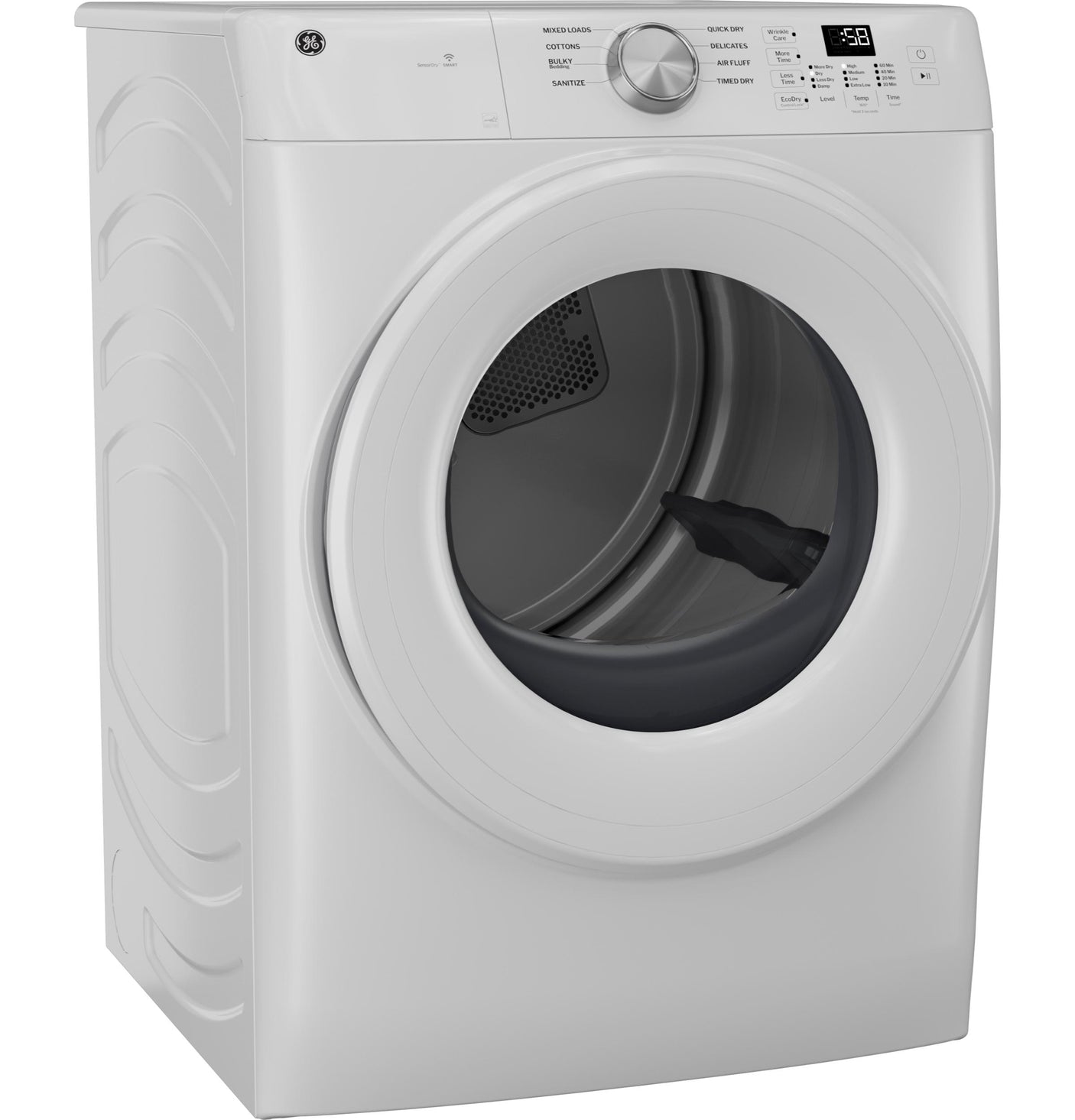 GE® ENERGY STAR® 7.8 cu. ft. Capacity Smart Front Load Gas Dryer