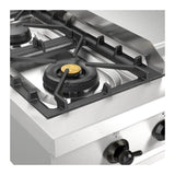 ILVE UHCP36FNSSB Nostalgie II 36 inch Built-In Gas Rangetop with 6 Burners and Griddle, in Stainless Steel (Natural Gas, Burnished)