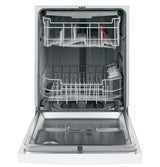GE® Front Control with Stainless Interior Door Dishwasher with Sanitize Cycle & Dry Boost