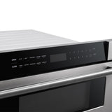 Forno Capoliveri 30-Inch Microwave Drawer, Stainless Steel, 1.2 cu.ft, 1000 Watts, Built-In, Touch Control LCD Display, Auto-Touch Open/Close, 11 Power Levels, Sensor Cooking