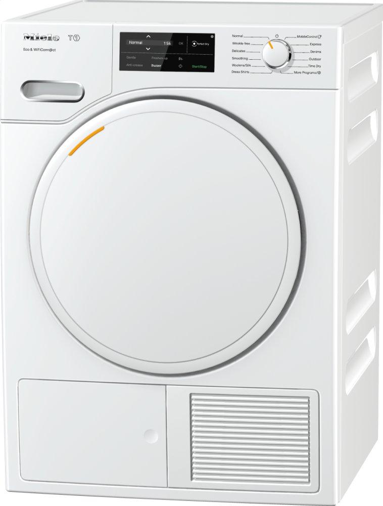 TWF160 WP Eco&WiFiConn@ct - T1 Heat-pump tumble dryer with Miele@home and FragranceDos for laundry that smells great.