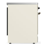 ILVE UMIB30NR3AWB Majestic III 30 inch Induction Range with 4 Elements, 4 cu. ft. Oven Capacity (Triple Glass Door, Antique White, Burnished)
