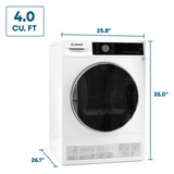 Element 4.0 cu. ft. Front Load Electric Dryer - White, ENERGY STAR (ECD4224EGW)