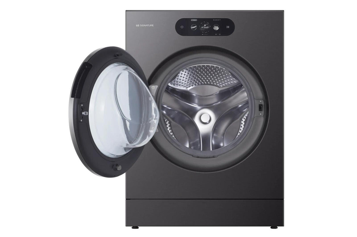 LG SIGNATURE 5.8 cu. ft. Mega Capacity Smart Front Load Washer with Built-In Intelligence, TurboWash® 360(degree), ezDispense® and Touch LCD Control