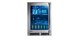 24" Outdoor Glass Door Refrigerator, Left Hinge