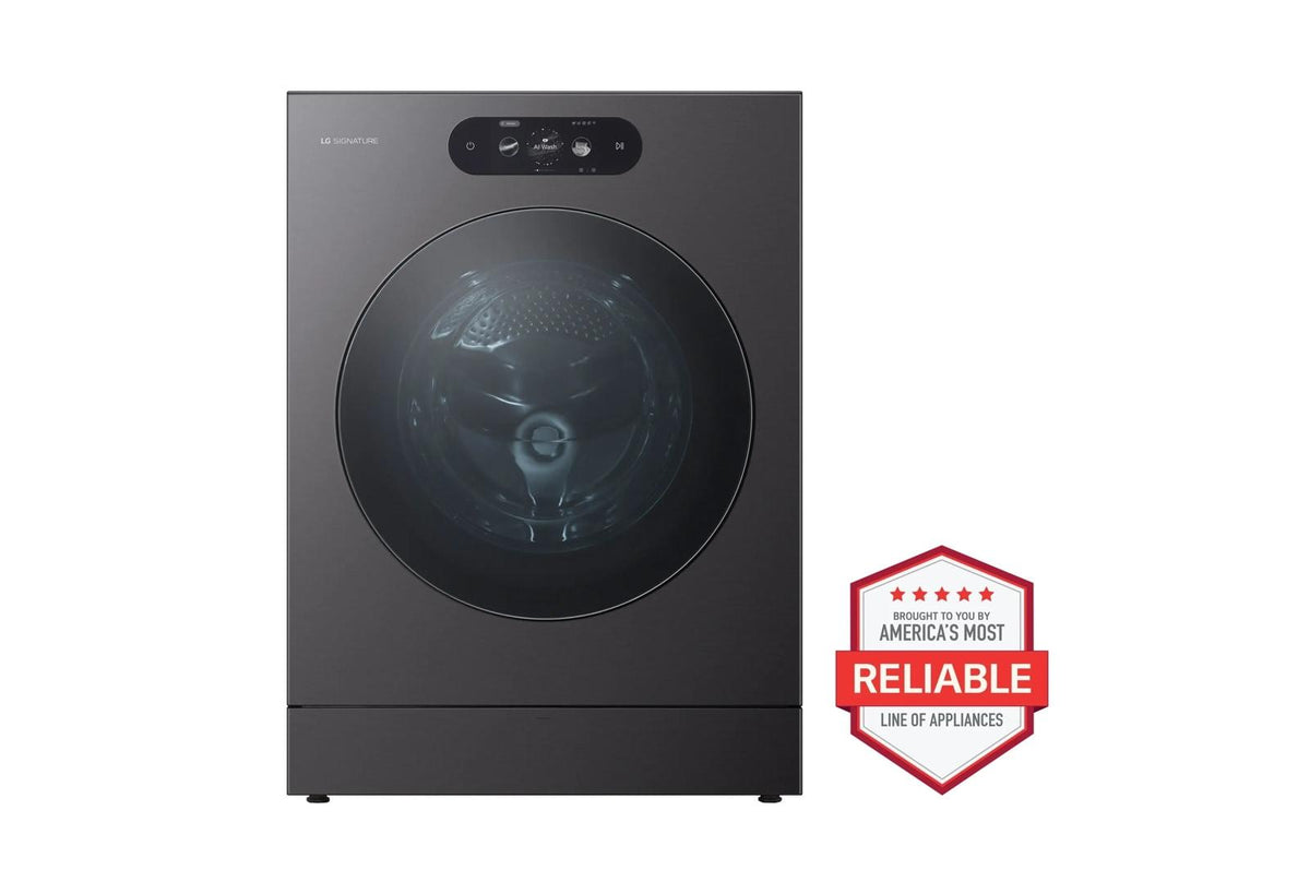 LG SIGNATURE 5.8 cu. ft. Mega Capacity Smart Front Load Washer with Built-In Intelligence, TurboWash® 360(degree), ezDispense® and Touch LCD Control