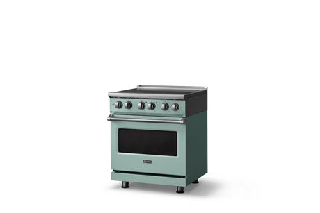 30"W. Induction Range (Finish: Splash, Trim: Polished Chrome)