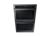 30" Double Wall Oven in Black Stainless Steel