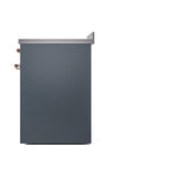 ILVE UNI304QNMPBGP Nostalgie II Noblesse 30 inch Induction Range (Solid Door, Blue Grey, Copper)