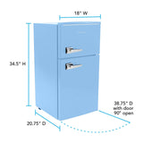 Avanti 3.1 Cu. Ft. Retro Compact Refrigerator - Robin's Egg Blue