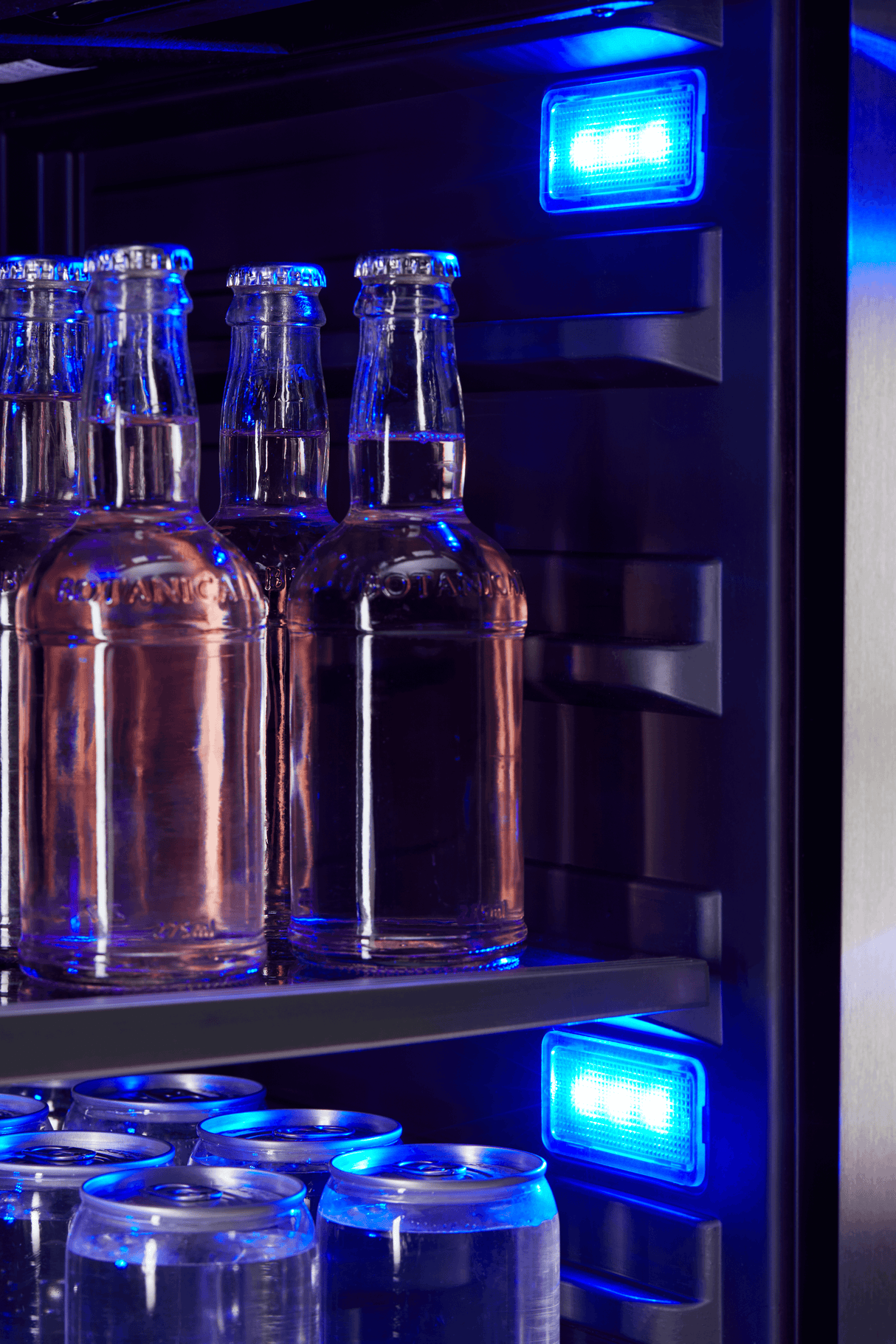 Presrv Beverage Cooler, 15in Under Cabinet, SS+Glass, Reverse Door, 1 Zone