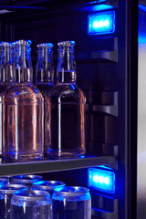 Presrv Beverage Cooler, 15in Under Cabinet, SS+Glass, Reverse Door, 1 Zone