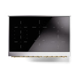 ILVE UNDI406QNMPMGG Nostalgie II Noblesse 40 inch Induction Range (Solid Door, Graphite Matte, Brass)