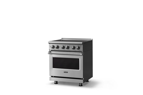 30"W. Electric Range (Finish: Stainless Steel, Trim: Polished Chrome)