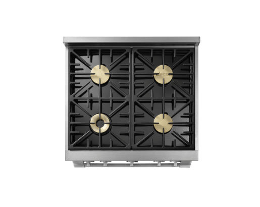 Gas Pro Range, Silver Stainless Steel, Liquid Propane