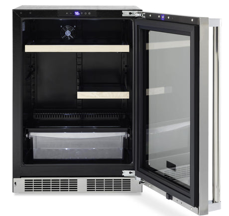 24" Glass Door Undercounter Refrigerator - VRUI