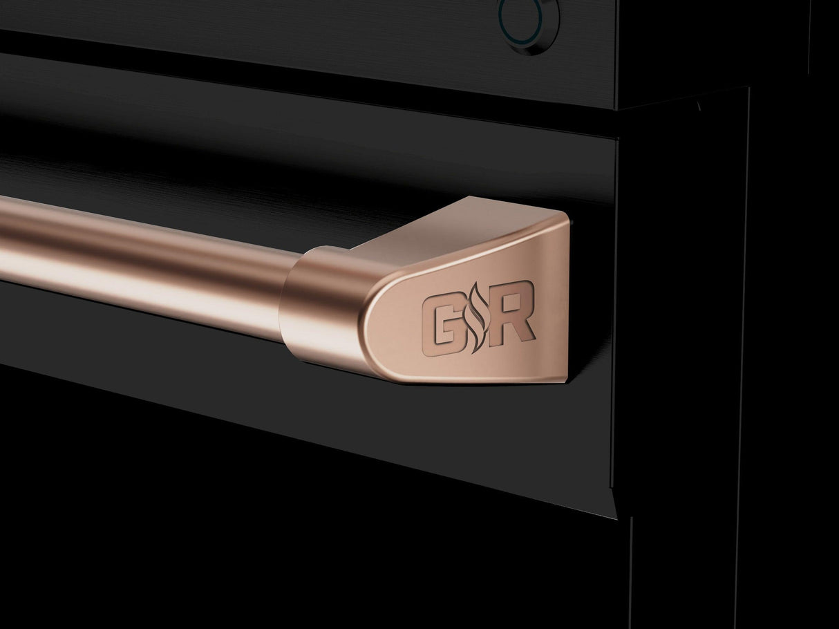 48 Inch Professional Gas Range With Tilt Panel Touch Control In Black/rose Gold  Gordon Ramsay Series