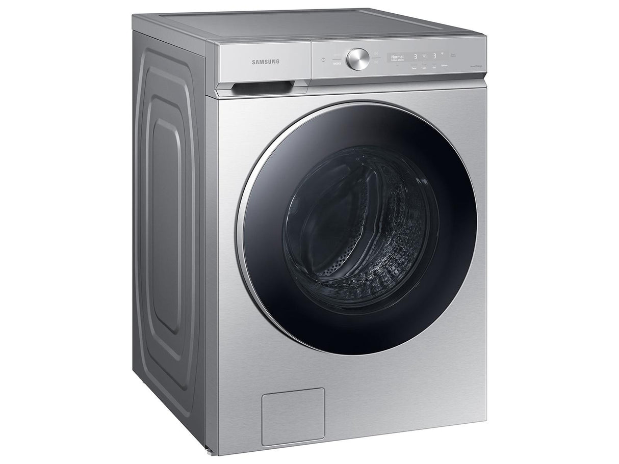 Bespoke 5.3 cu. ft. Ultra Capacity Front Load Washer with AI OptiWash™ and Auto Dispense in Silver Steel