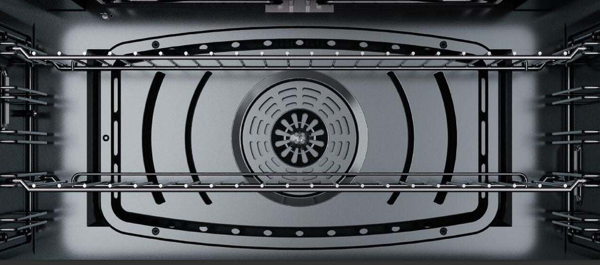 Nostalgie II 48 Inch Dual Fuel Natural Gas Freestanding Range in Matte Graphite with Chrome Trim