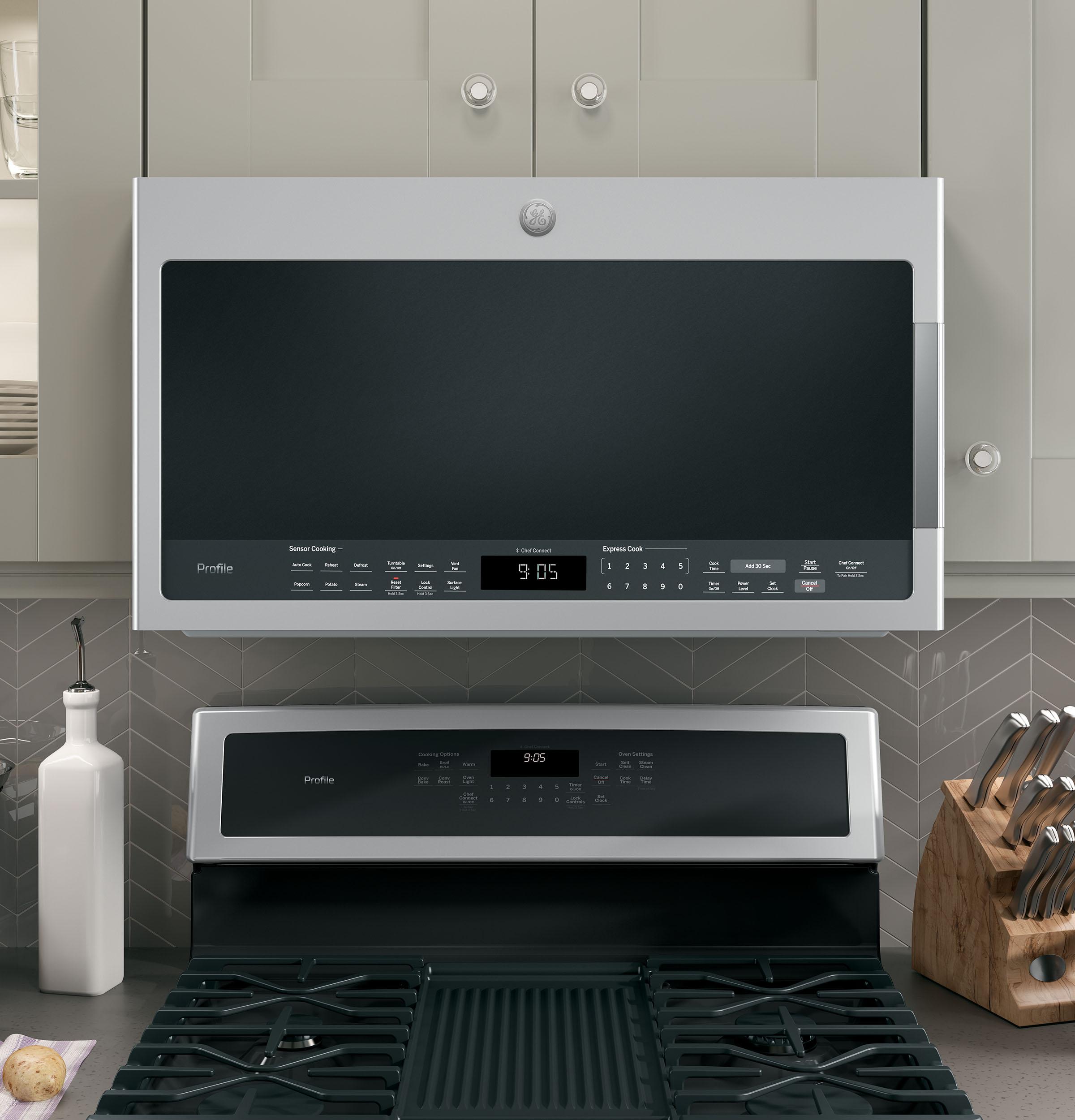GE APPLIANCES PVM9005SJSS GE Profile 2.1 Cu. Ft. Over the Range Sensor Microwave Oven Park Ave Appliance