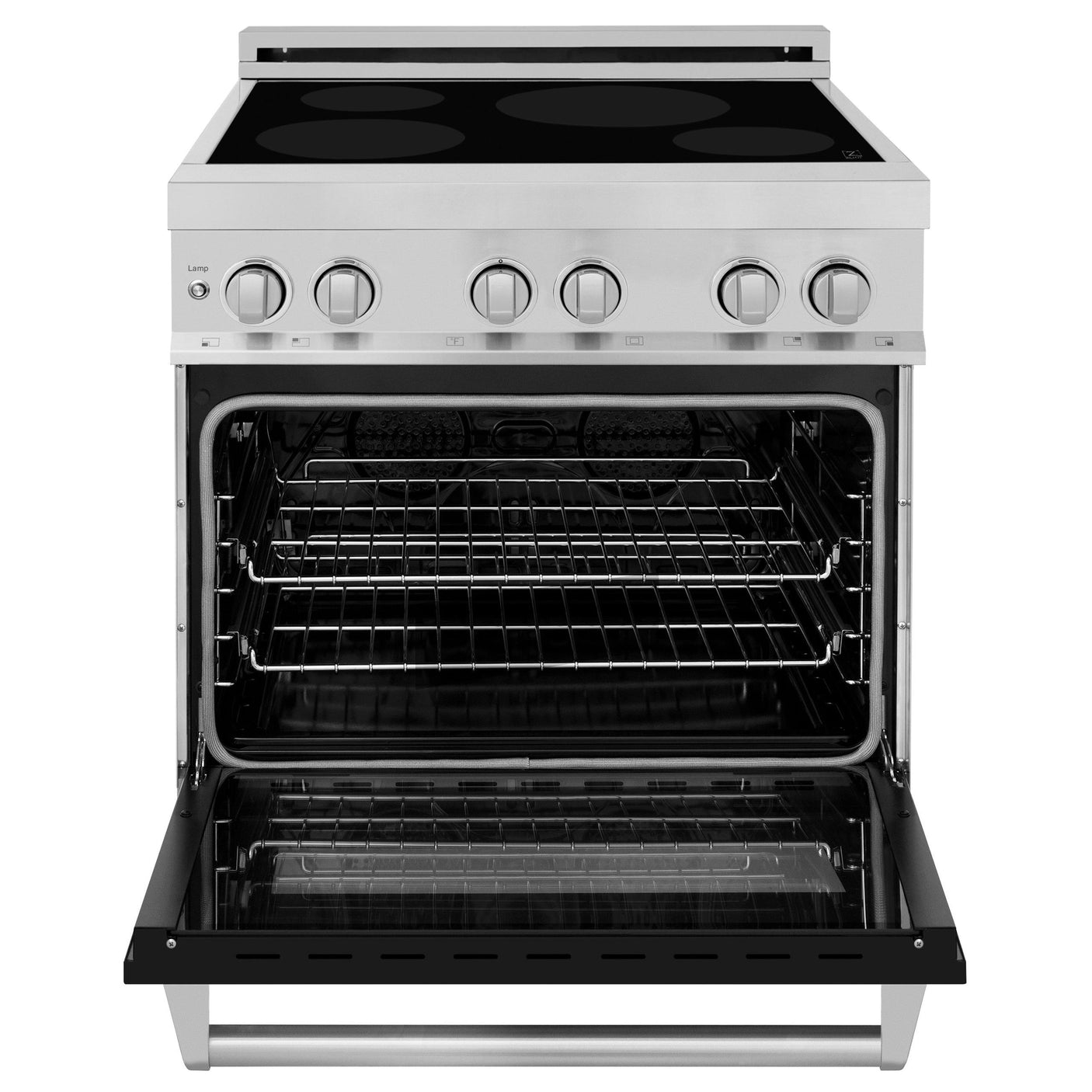 ZLINE 30" 4.0 cu. ft. Induction Range with a 4 Element Stove and Electric Oven in Stainless Steel (RAIND-30) [Color: Black Matte]