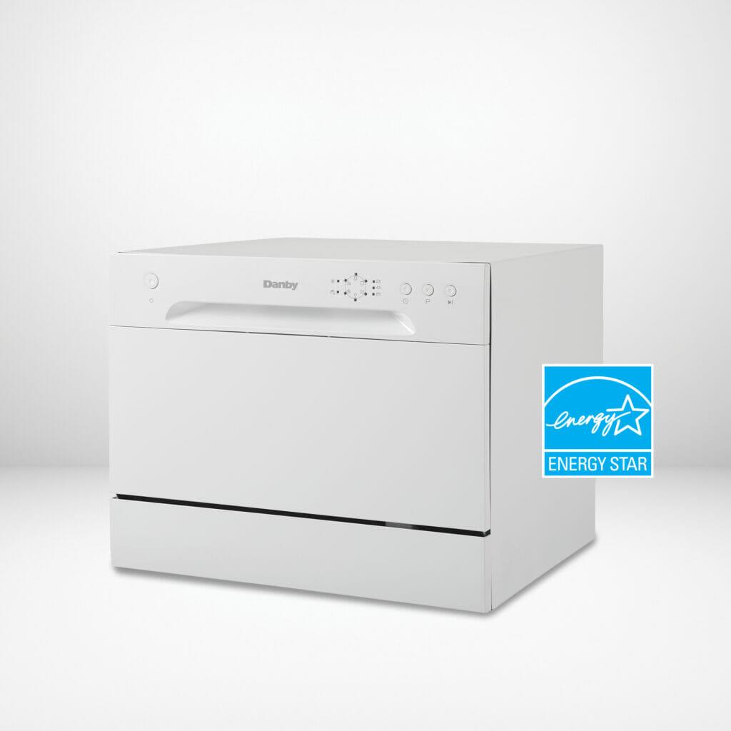 Danby 6 Place Setting Countertop Dishwasher in White