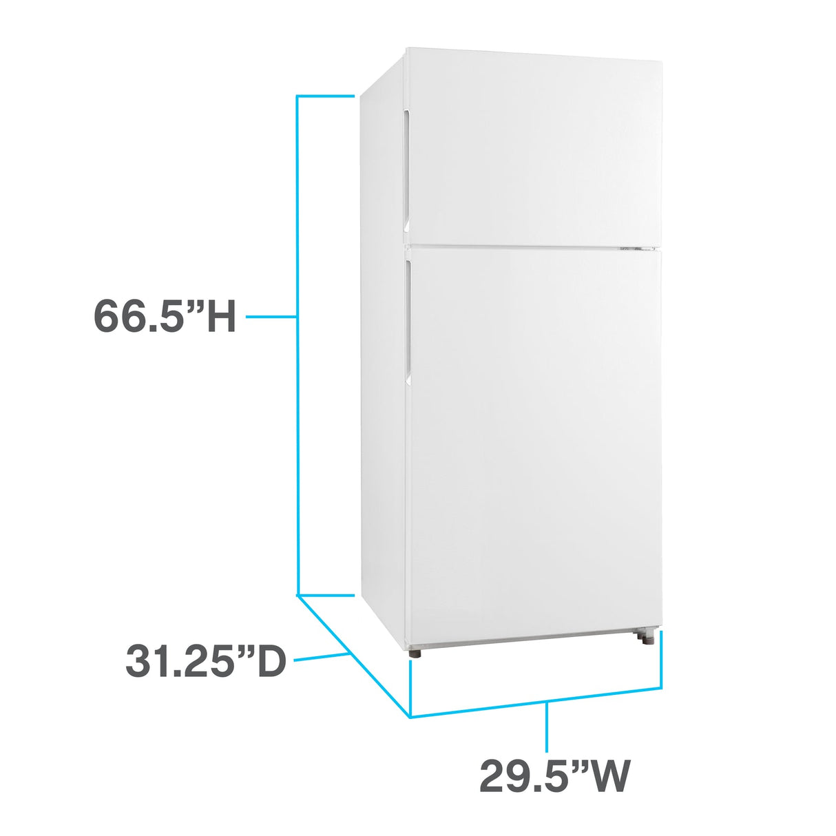 Avanti Frost-Free Apartment Size Refrigerator, 18.0 cu. ft. - White / 18 cu. ft.