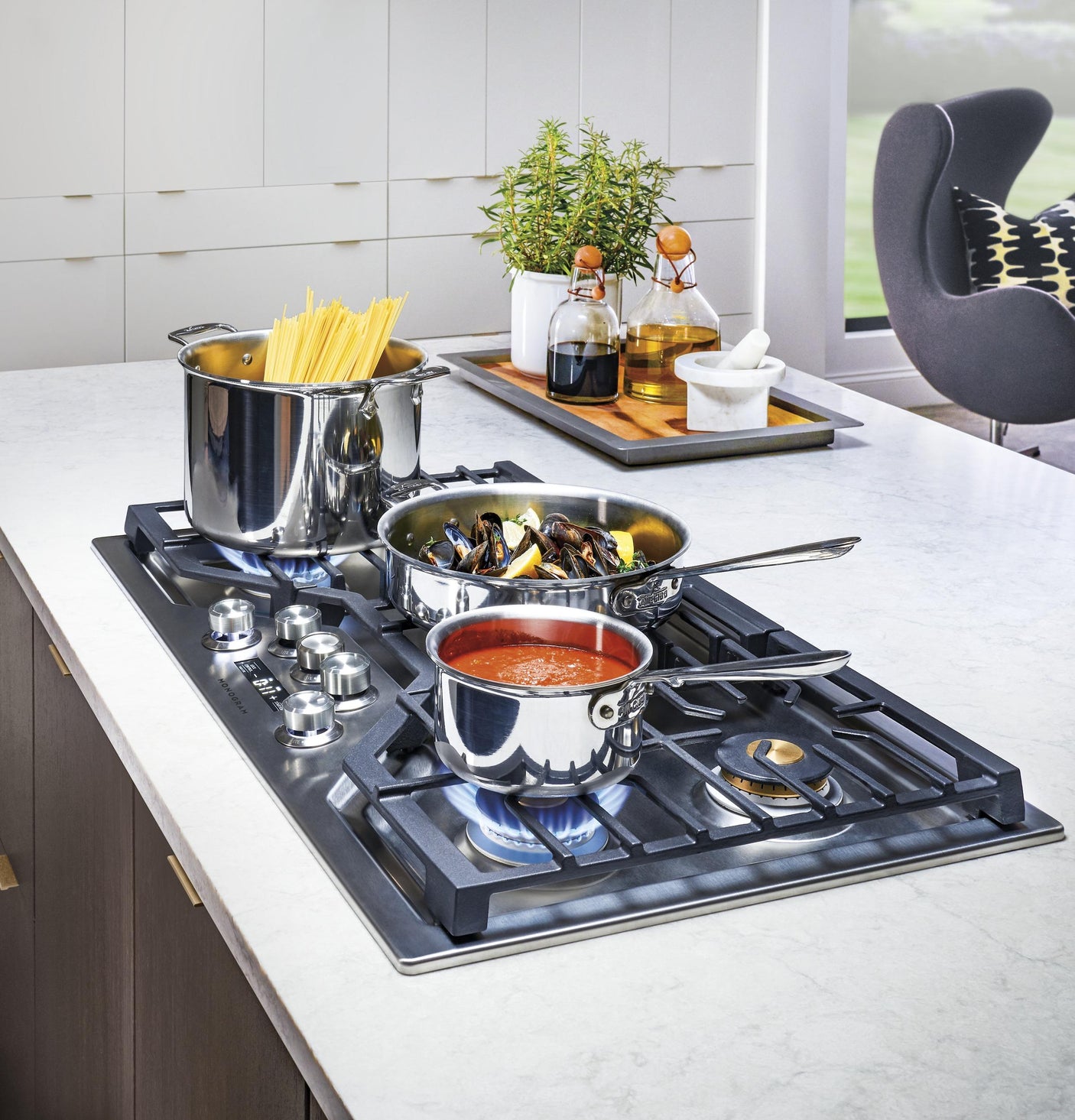 Monogram 36" Deep-Recessed Gas Cooktop